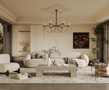 French Style A Living Room-ID:302830936