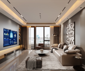 Modern A Living Room-ID:962801084