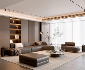 Modern A Living Room-ID:805469041