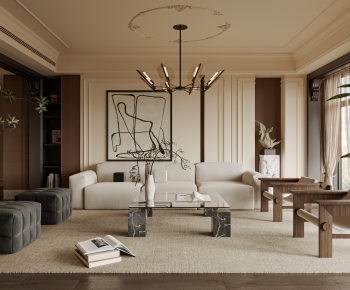 French Style A Living Room-ID:722800024