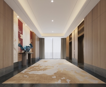 New Chinese Style Elevator Hall-ID:534870683