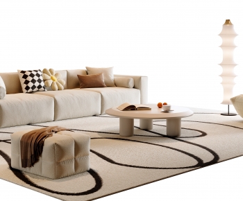 Modern Three-seat Sofa-ID:153357984