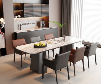 Modern Dining Table And Chairs-ID:873131045