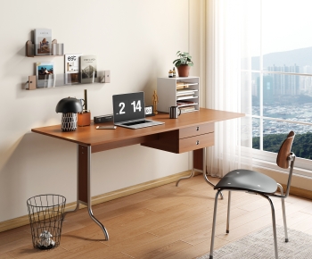 Modern Computer Desk And Chair-ID:941505911