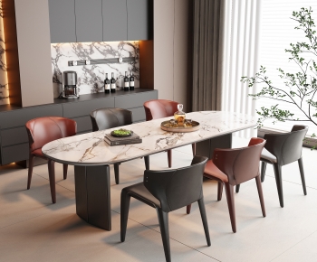 Modern Dining Table And Chairs-ID:790654906