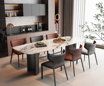 Modern Dining Table And Chairs-ID:464150938