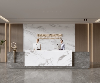 Modern Office Reception Desk-ID:898777015