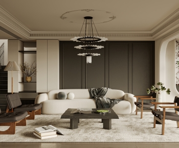 French Style A Living Room-ID:379818929