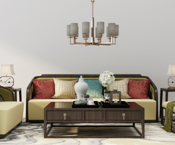 New Chinese Style Sofa Combination-ID:904767995