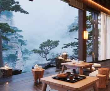 New Chinese Style Tea House-ID:970046043