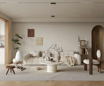 Wabi-sabi Style A Living Room-ID:854031095