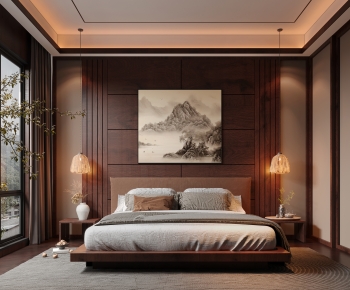 Wabi-sabi Style Bedroom-ID:423727043