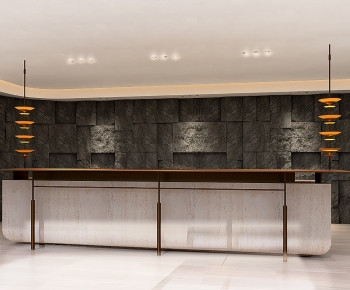 Modern Office Reception Desk-ID:893359902