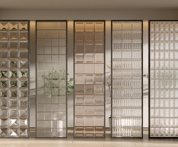 Modern Glass Screen Partition-ID:492480991