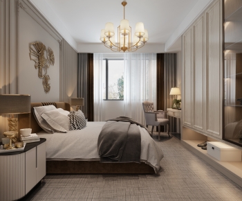 Simple European Style Bedroom-ID:113641028