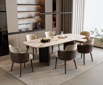 Modern Dining Table And Chairs-ID:192552095