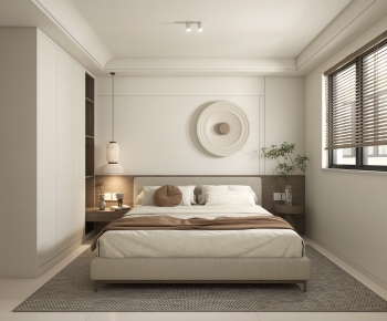 Wabi-sabi Style Bedroom-ID:458331117