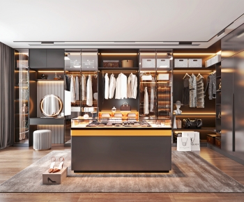 Modern Clothes Storage Area-ID:926530418