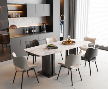 Modern Dining Table And Chairs-ID:805752045