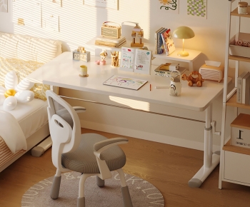 Nordic Style Computer Desk And Chair-ID:939889052