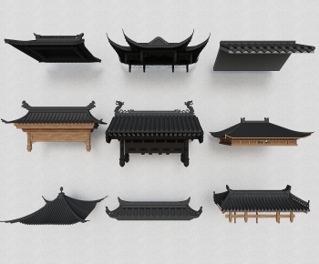 New Chinese Style Chinese Style Building Component-ID:239625932