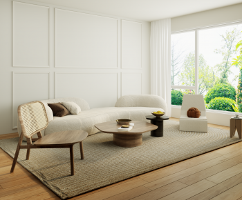 Wabi-sabi Style Sofa Combination-ID:495313881