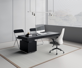 Modern Office Desk And Chair-ID:979902031