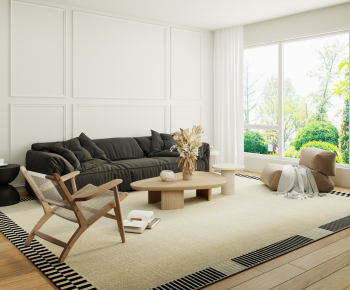 Wabi-sabi Style Sofa Combination-ID:695825104