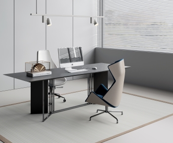 Modern Office Desk And Chair-ID:788397073