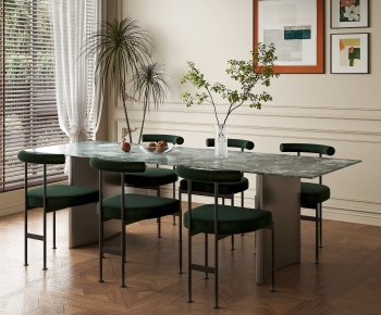 Retro Style Dining Table And Chairs-ID:843056928