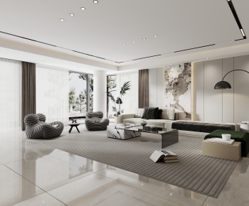 Modern A Living Room-ID:400320057