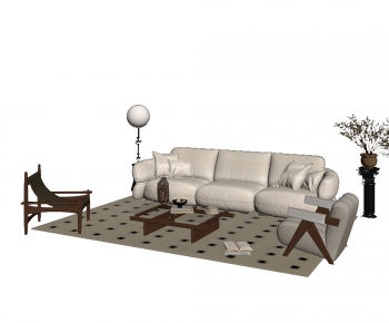 Wabi-sabi Style Sofa Combination-ID:310671095