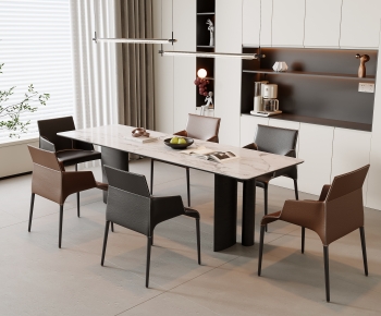 Modern Dining Table And Chairs-ID:727303038