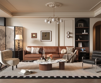 French Style A Living Room-ID:871910102