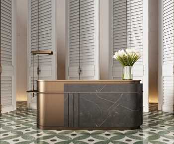 Modern Reception Desk-ID:543688061