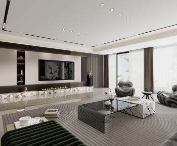 Modern A Living Room-ID:726078997