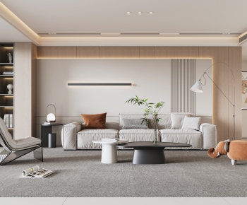 Modern A Living Room-ID:696209918