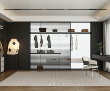 Modern Clothes Storage Area-ID:416917097