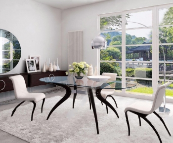 Modern Dining Table And Chairs-ID:499896053