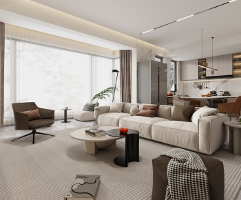 Modern A Living Room-ID:798625958