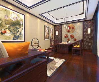 New Chinese Style Tea House-ID:569194086