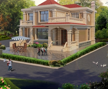 European Style Detached Villa-ID:494816064