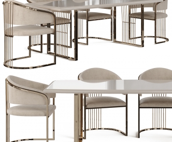 Modern Dining Table And Chairs-ID:743730075