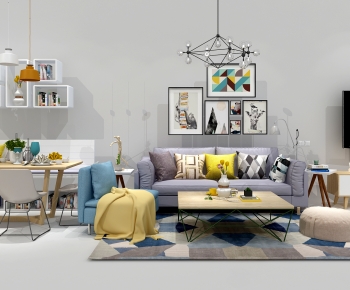 Nordic Style Sofa Combination-ID:590405945