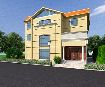 Simple European Style Detached Villa-ID:771002055