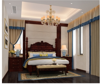 American Style Bedroom-ID:542186987