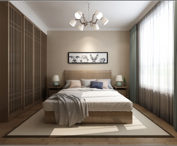 Japanese Style Bedroom-ID:397552974