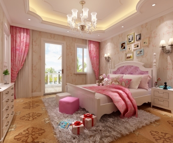 American Style Girl's Room Daughter's Room-ID:717538121