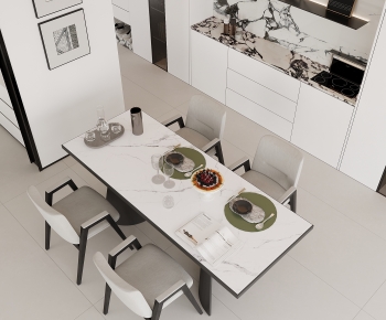 Modern Dining Table And Chairs-ID:835614925