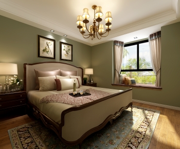 American Style Bedroom-ID:163338907